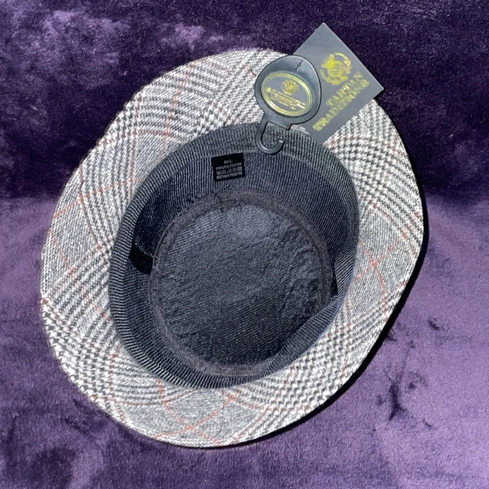 NWT Gray Plaid Women’s Hat - Picture 2 of 4